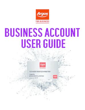 argos business account.